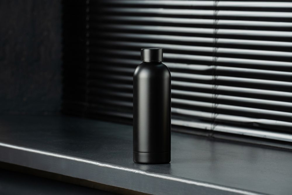 Термобутылка Glendale, черная / Миниатюра имиджевого (1000)