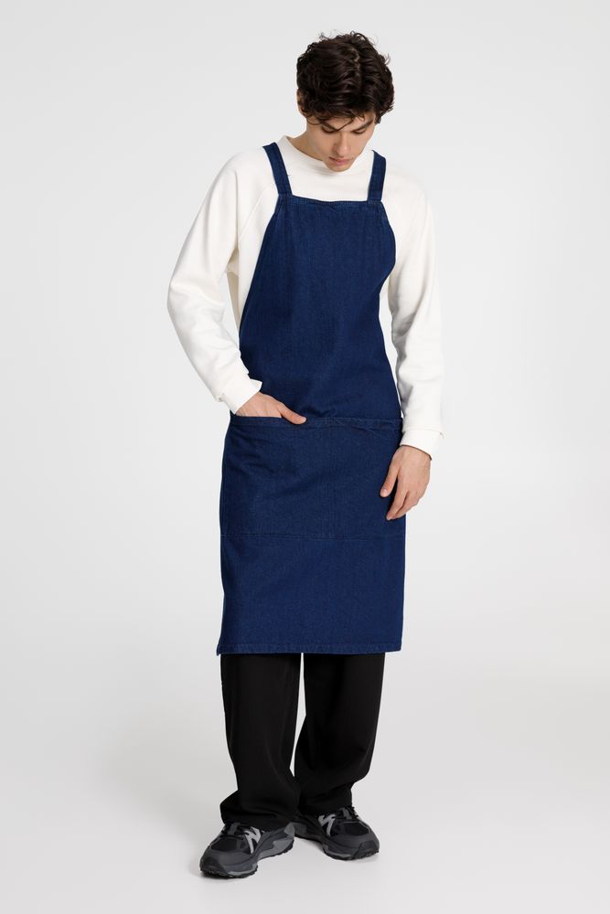 Фартук джинсовый E2, синий / Миниатюра модельного (1000)