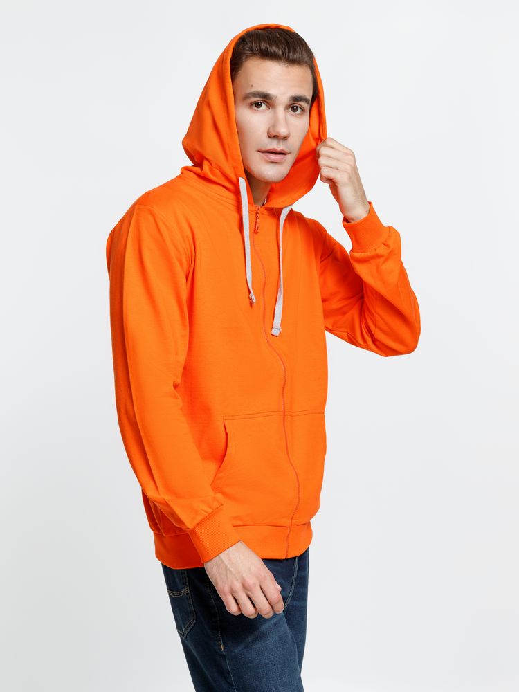 Толстовка на молнии с капюшоном Siverga, оранжевая / Миниатюра модельного (1000)