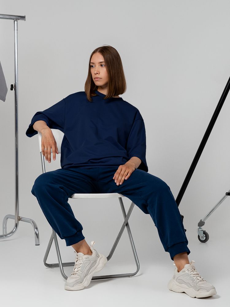 Футболка унисекс Kosmos 2.0, темно-синяя / Миниатюра модельного (1000)