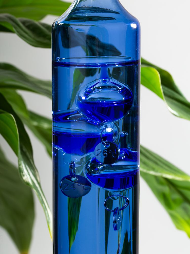 Термометр стеклянный «Галилео», голубой / Миниатюра имиджевого (1000)