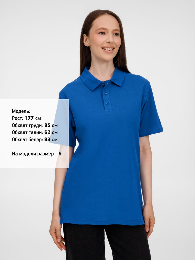 Рубашка поло унисекс Tervise, ярко-синяя / Миниатюра модельного (1000)
