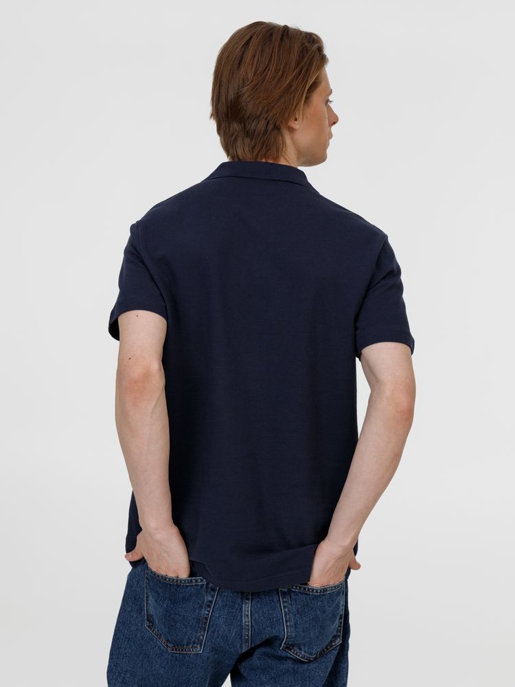 Рубашка поло унисекс Pulse, кобальт (темно-синяя) / Миниатюра модельного (1000)