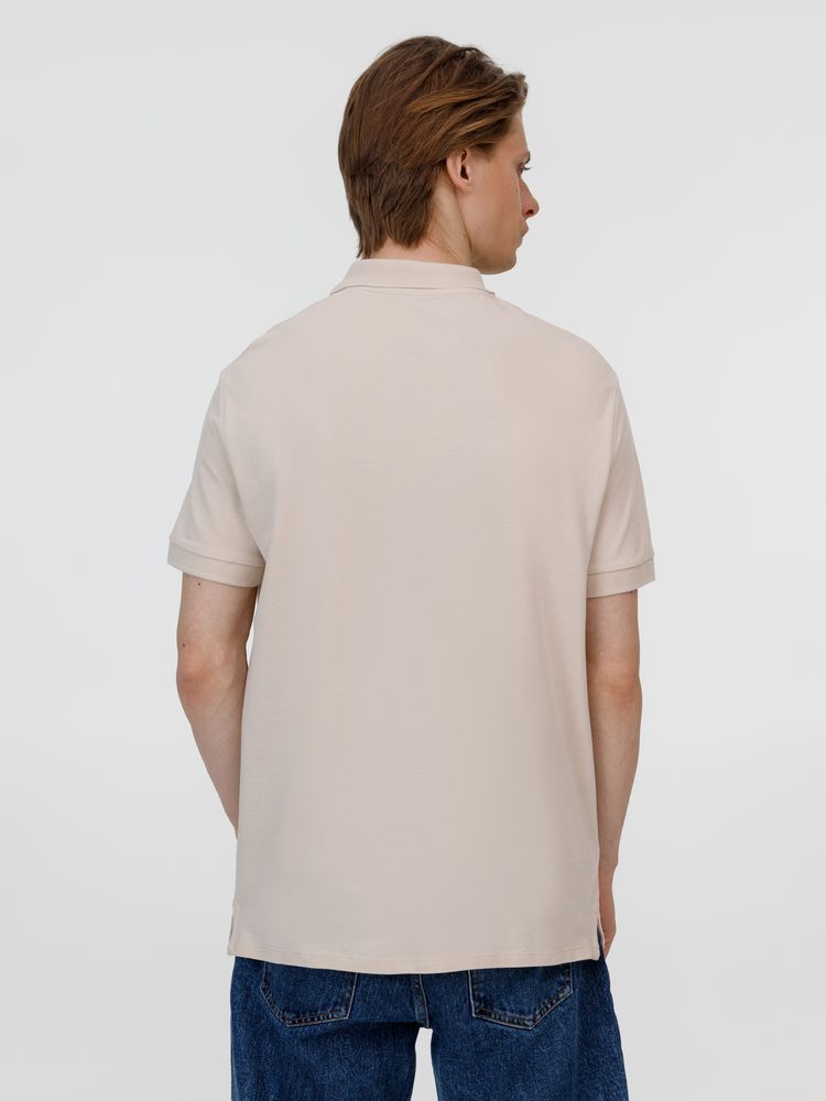 Рубашка поло унисекс Pacific, бежевая (льняная) / Миниатюра модельного (1000)