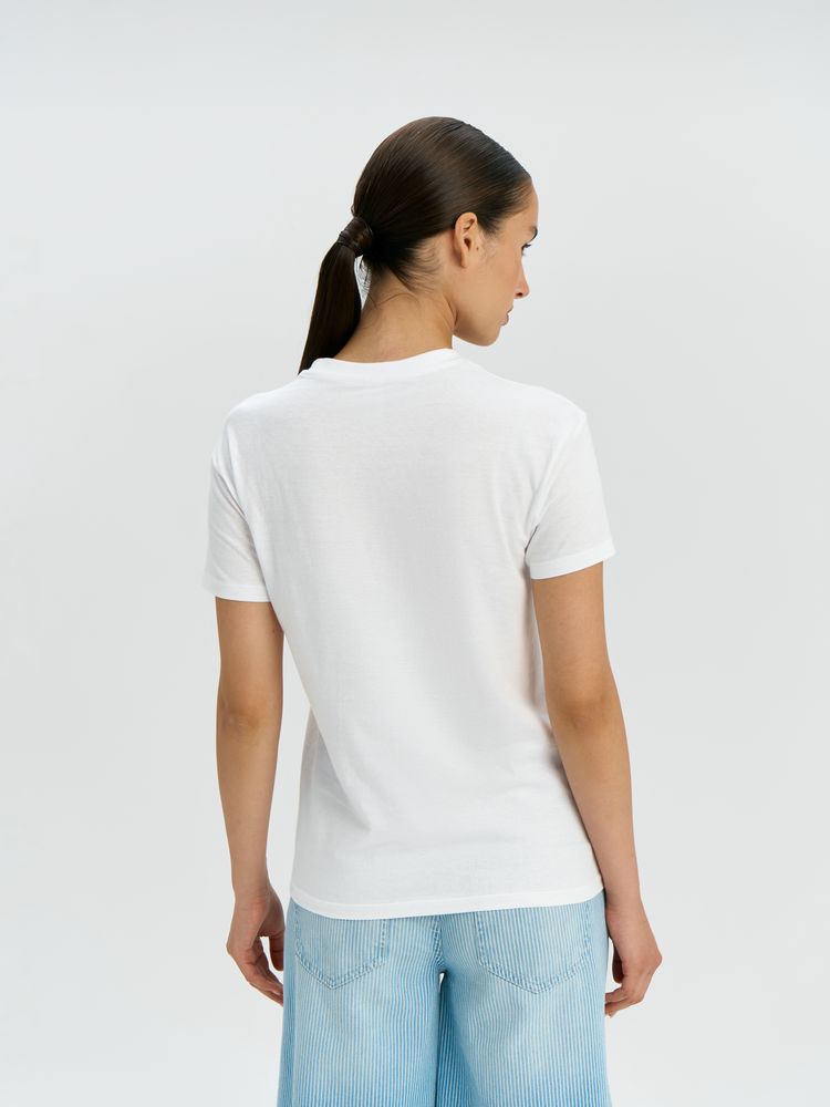 Футболка унисекс Regent 150, белая / Миниатюра модельного (1000)