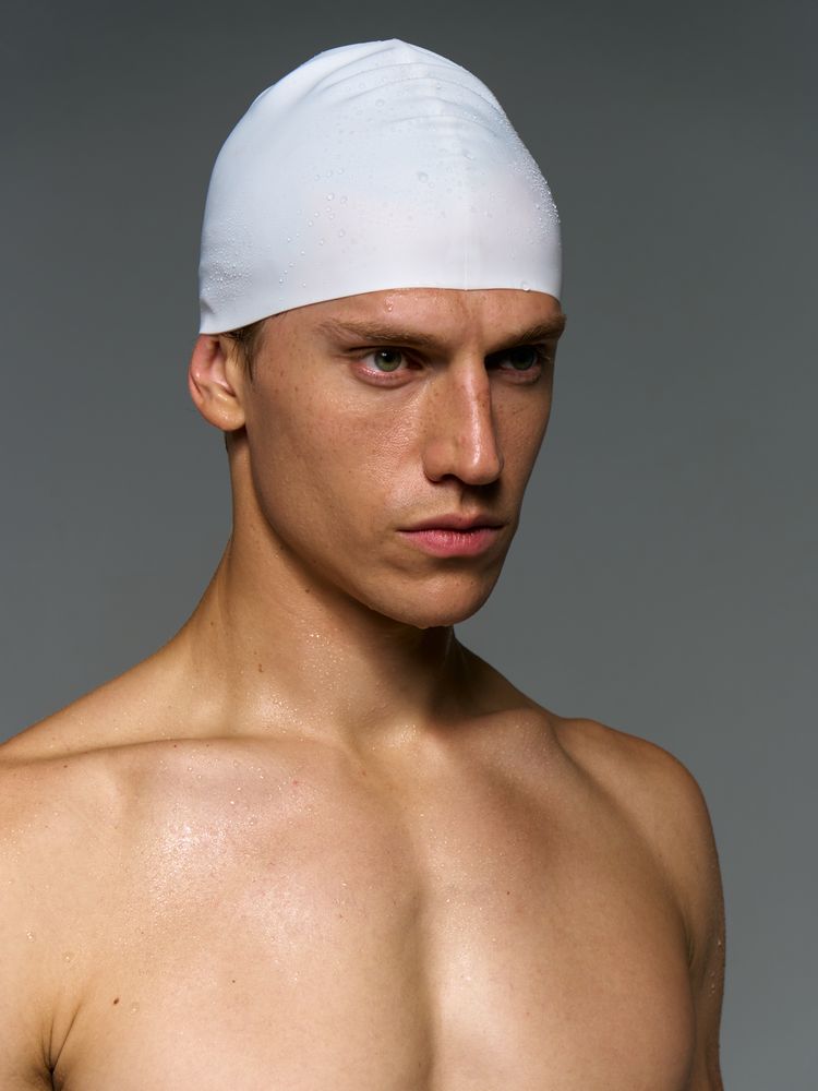 Шапочка для плавания Aquasana, белая / Миниатюра имиджевого (1000)