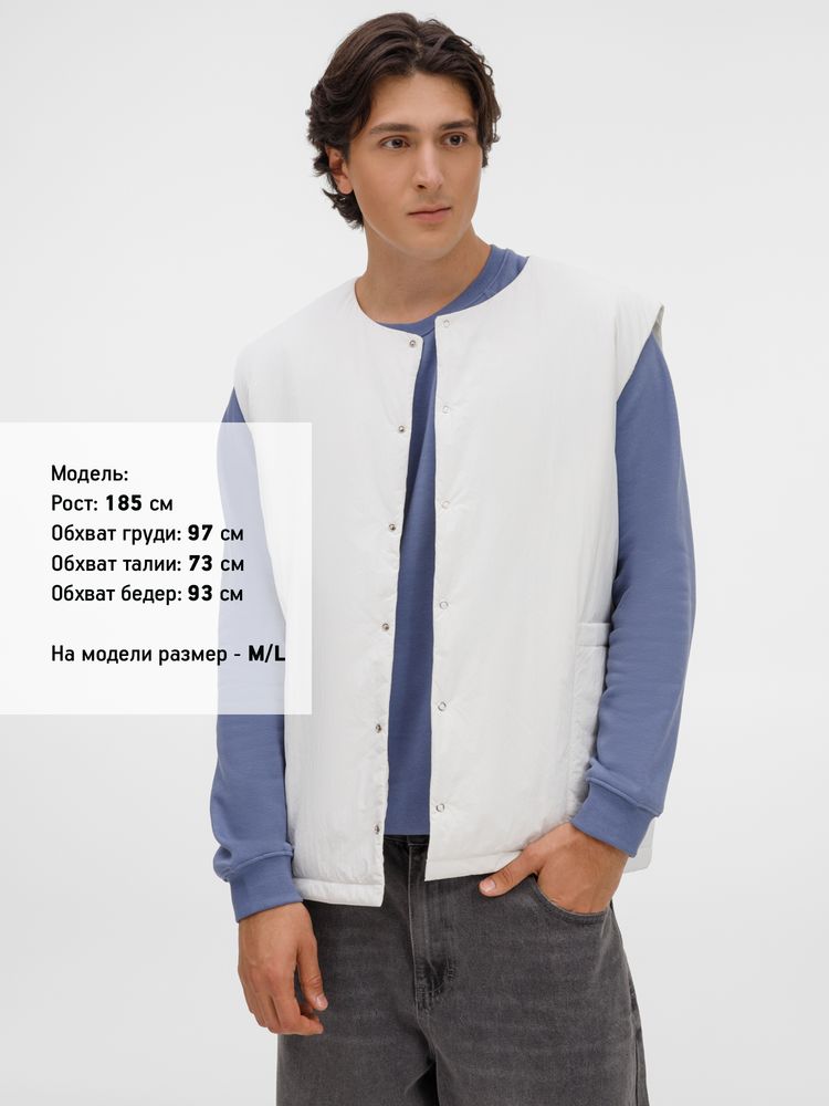 Жилет унисекс Veter, молочно-белый / Миниатюра модельного (1000)