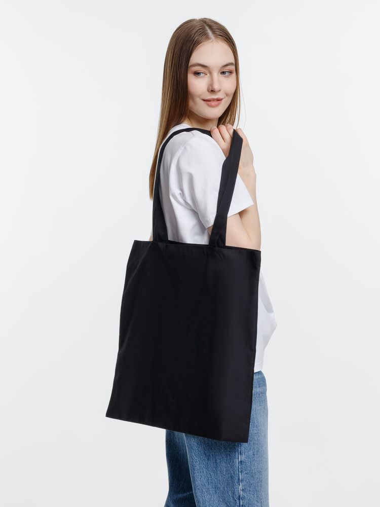 Холщовая сумка Optima 135, черная / Миниатюра модельного (1000)