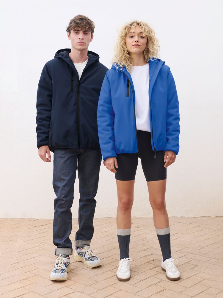 Куртка софтшелл с капюшоном мужская Falcon Men, темно-серая / Миниатюра модельного (1000)