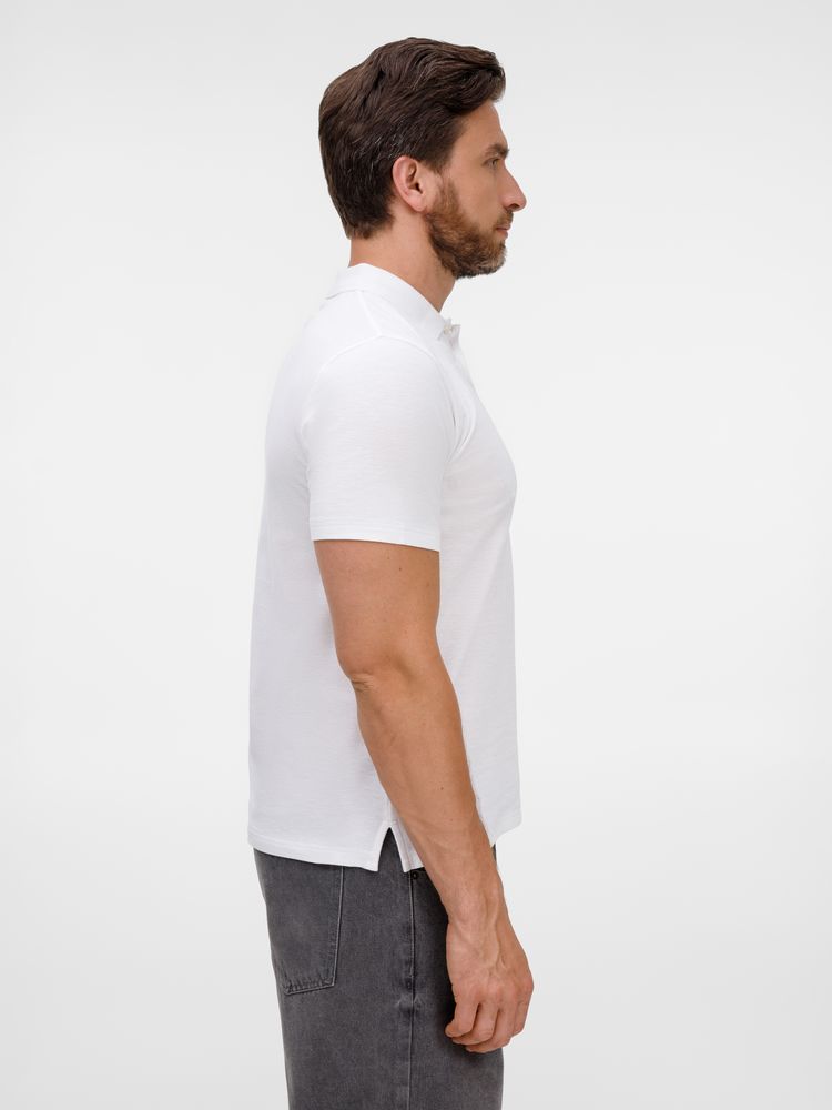 Рубашка поло унисекс Tervise, белая / Миниатюра модельного (1000)