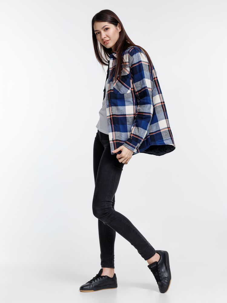 Куртка-рубашка оверсайз унисекс Noah, синяя / Миниатюра модельного (1000)