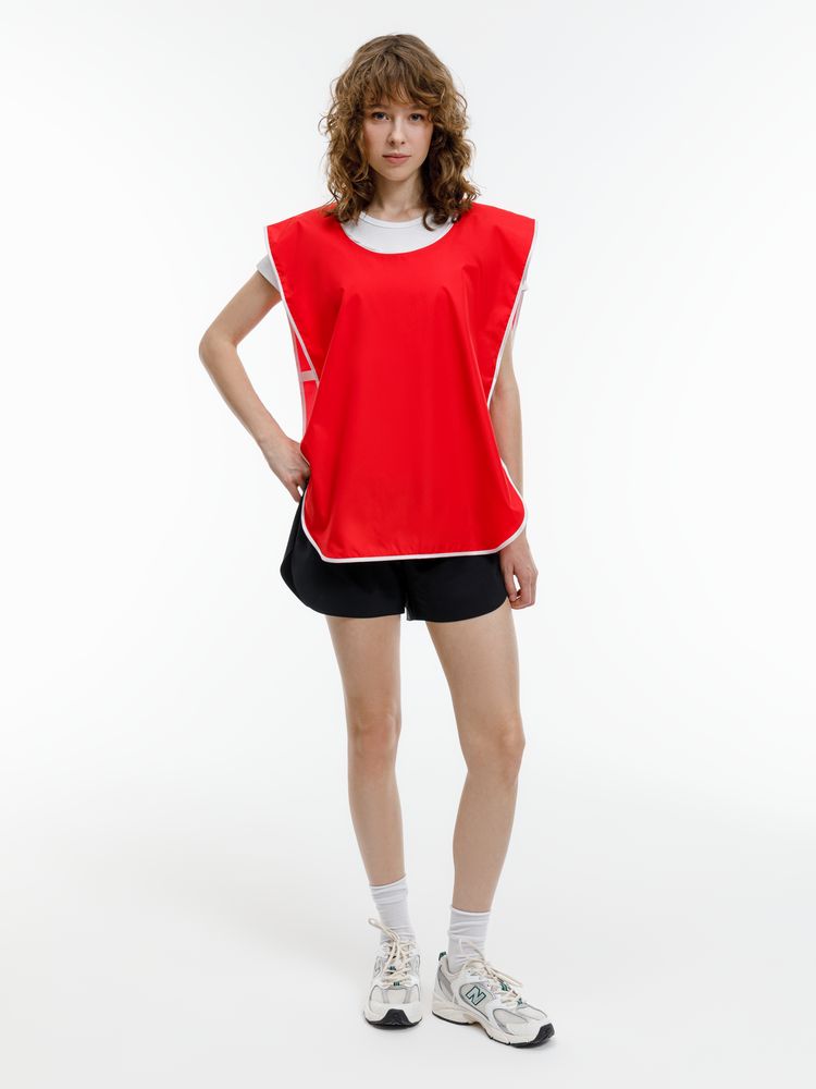 Манишка Member, красная с белым, единый размер / Миниатюра модельного (1000)