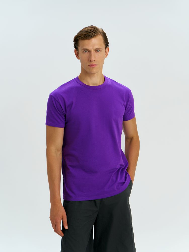 Футболка унисекс Regent 150, темно-фиолетовая / Миниатюра модельного (1000)