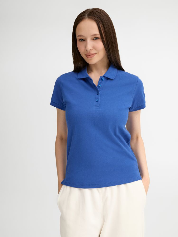 Рубашка поло женская People 210, ярко-синяя (royal) / Миниатюра модельного (1000)