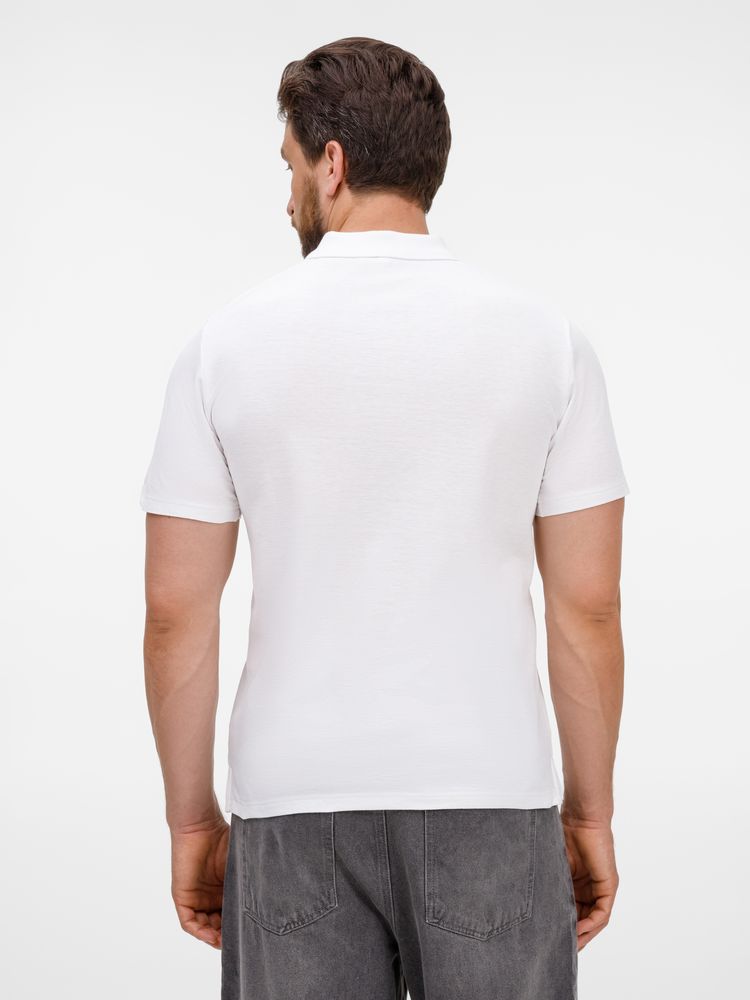 Рубашка поло унисекс Tervise, белая / Миниатюра модельного (1000)