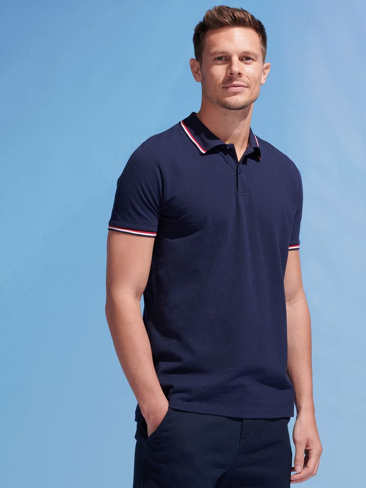 Рубашка поло мужская Prestige Men, темно-синяя / Миниатюра имиджевого (1000)