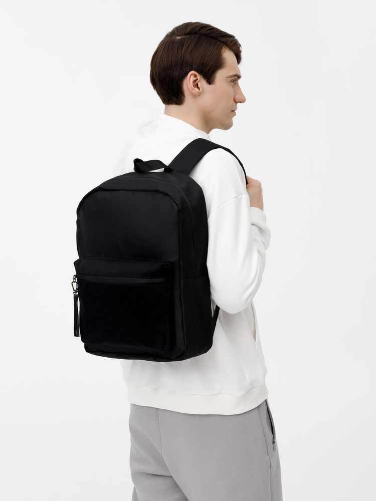 Рюкзак Patch Catcher с карманом из липучки, черный / Миниатюра модельного (1000)