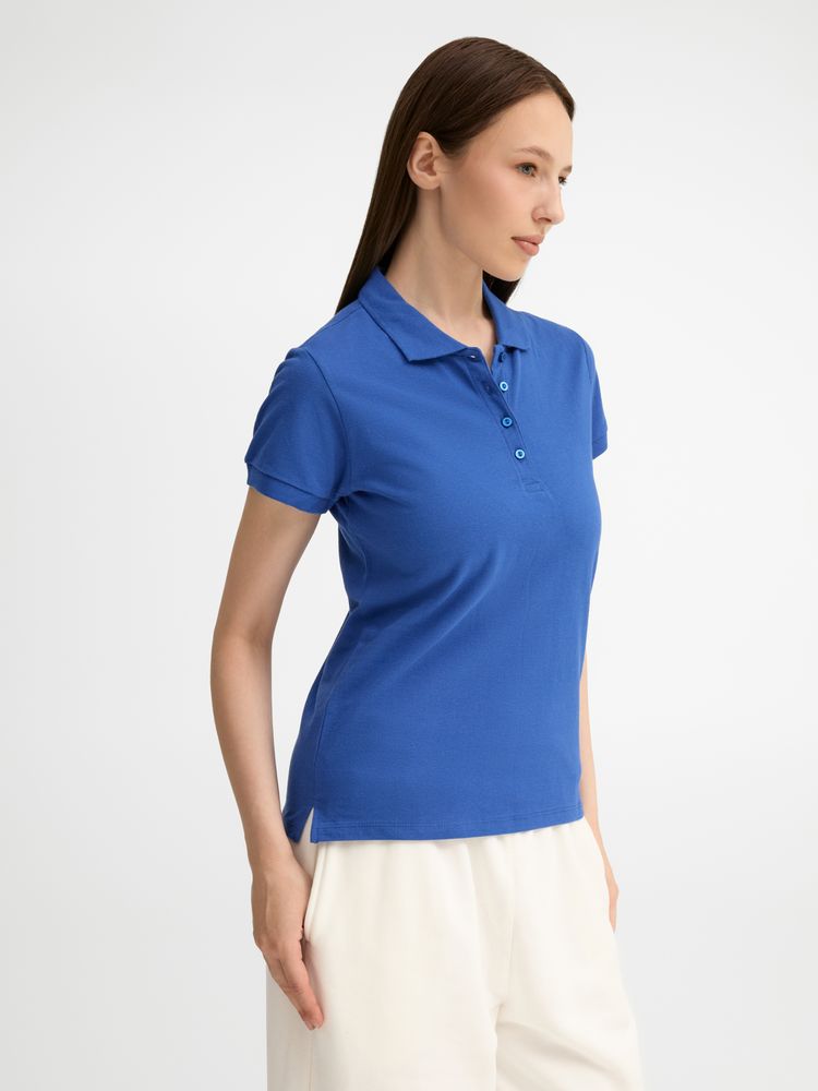 Рубашка поло женская People 210, ярко-синяя (royal) / Миниатюра модельного (1000)