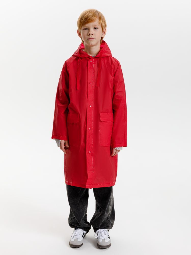Дождевик детский RainDrop Kids, красный / Миниатюра модельного (1000)