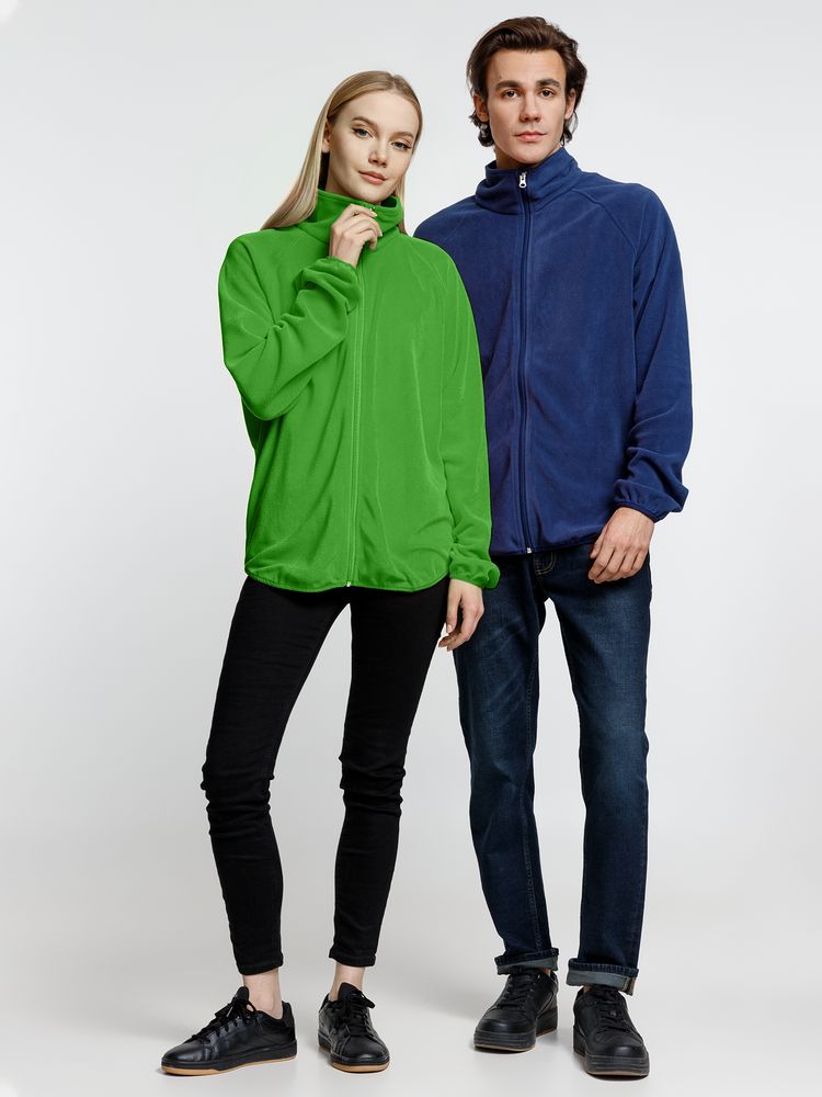 Куртка флисовая унисекс Fliska, зеленое яблоко / Миниатюра модельного (1000)