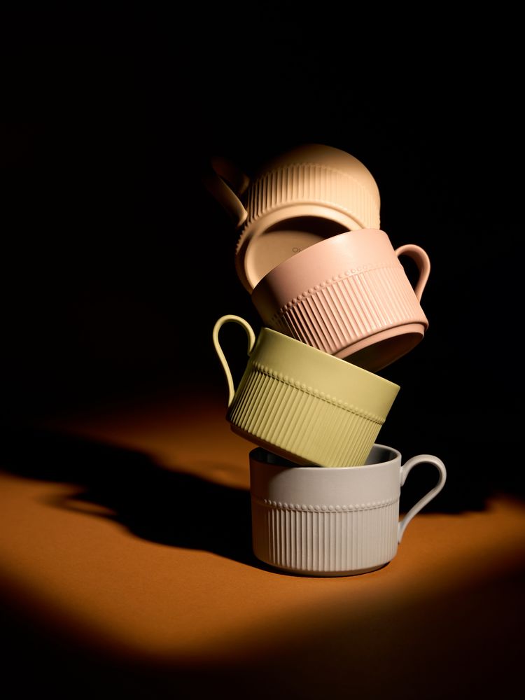 Чайная пара Pastello Moderno, бежевая / Миниатюра имиджевого (1000)