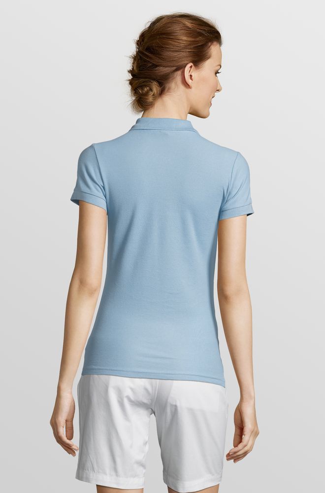 Рубашка поло женская People 210, голубая / Миниатюра модельного (1000)