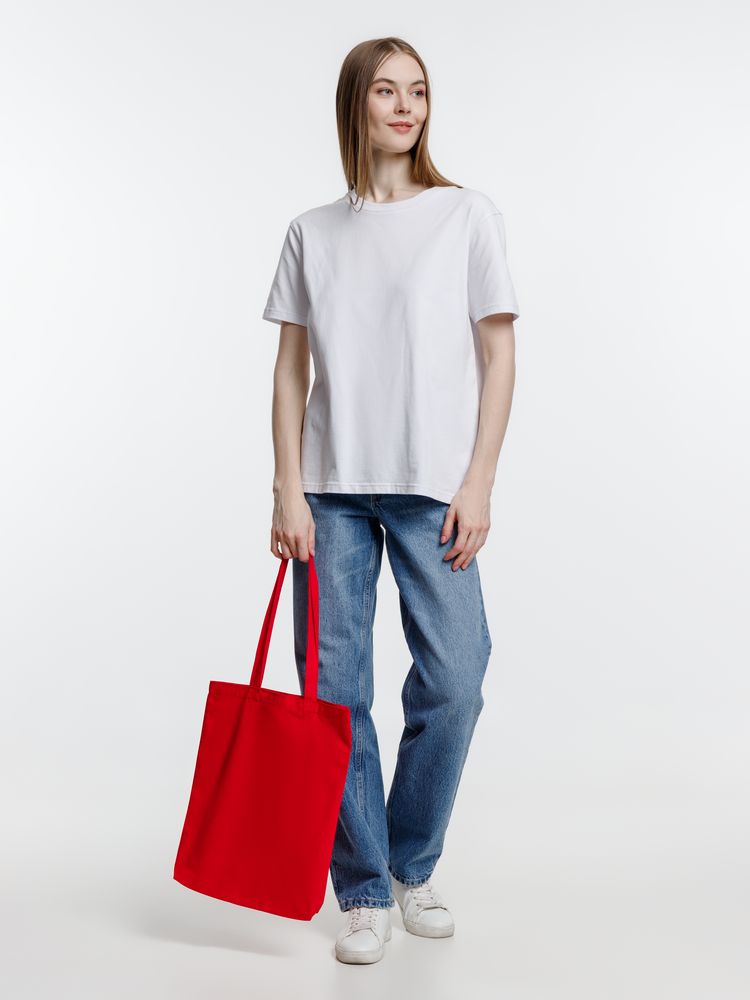 Холщовая сумка Strong 210, красная / Миниатюра модельного (1000)