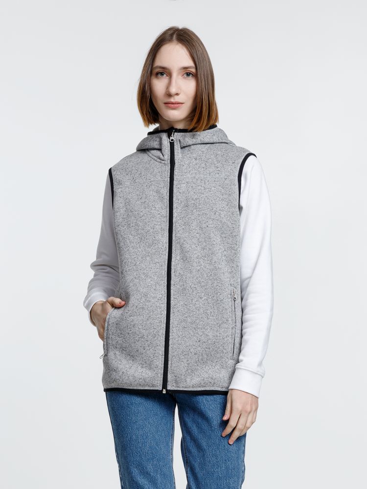 Жилет с капюшоном унисекс Gotland, серый / Миниатюра модельного (1000)