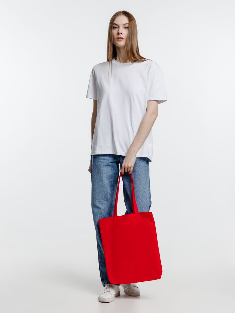 Холщовая сумка Strong 210, красная / Миниатюра модельного (1000)