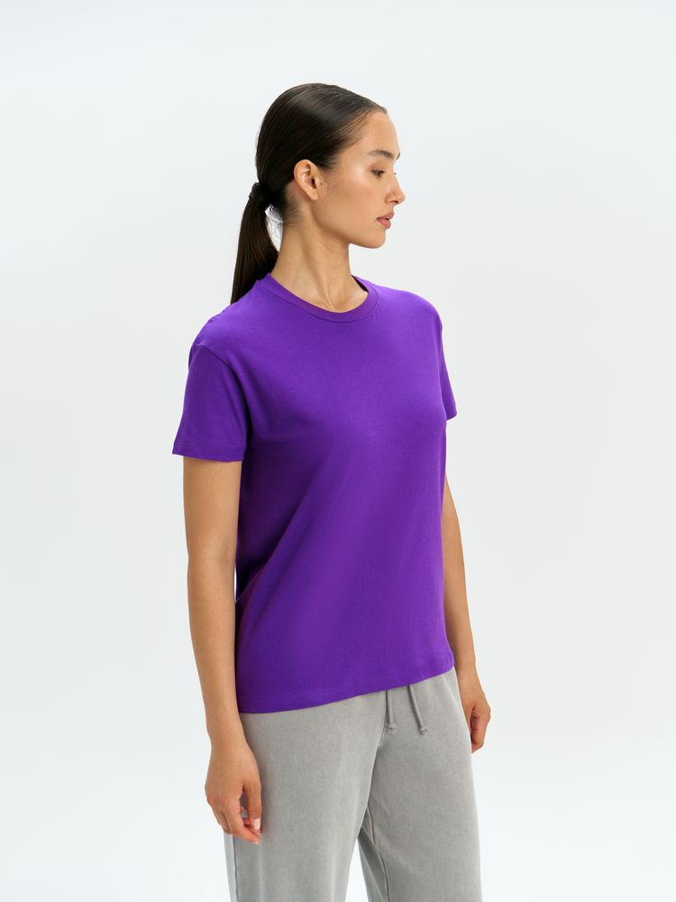 Футболка унисекс Regent 150, темно-фиолетовая / Миниатюра модельного (1000)