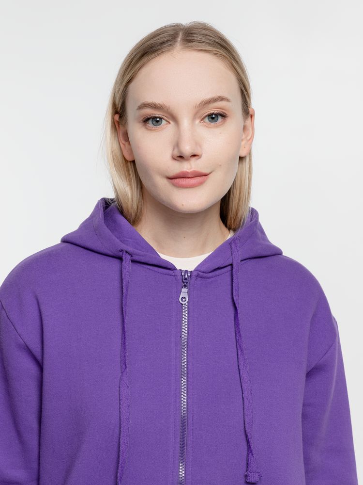 Толстовка на молнии с капюшоном Siverga 2.0 Heavy, фиолетовая / Миниатюра модельного (1000)