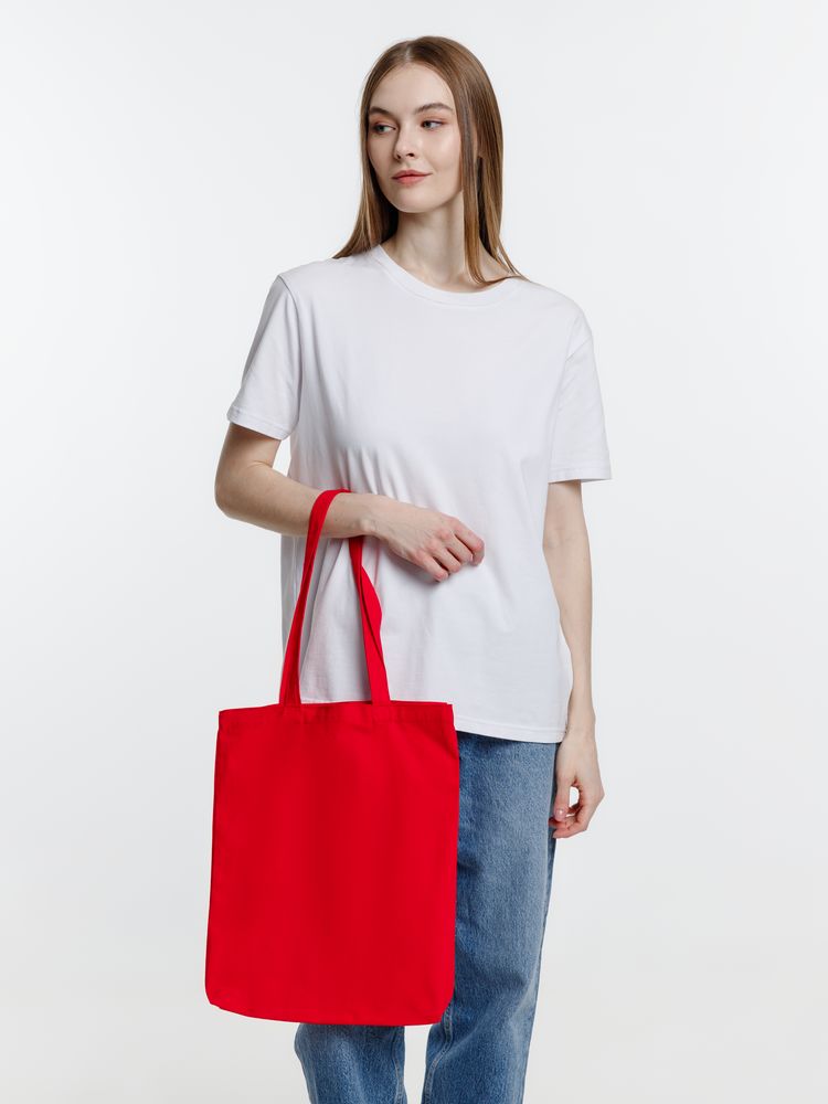 Холщовая сумка Strong 210, красная / Миниатюра модельного (1000)