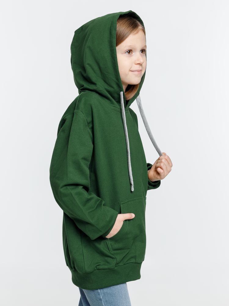 Толстовка с капюшоном детская Kirenga Kids, темно-зеленая / Миниатюра модельного (1000)