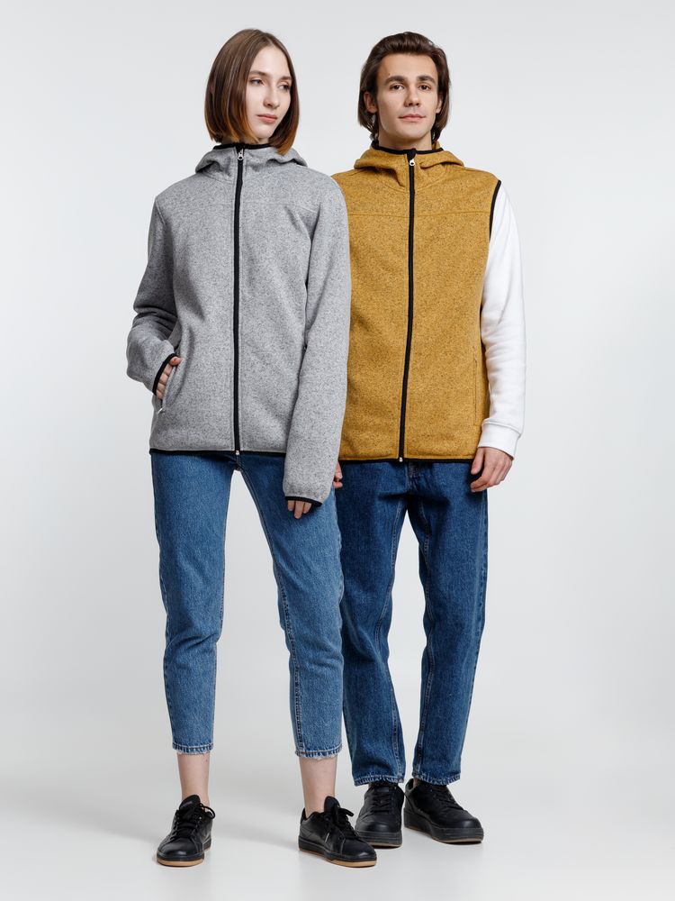 Жилет с капюшоном унисекс Gotland, горчичный / Миниатюра модельного (1000)