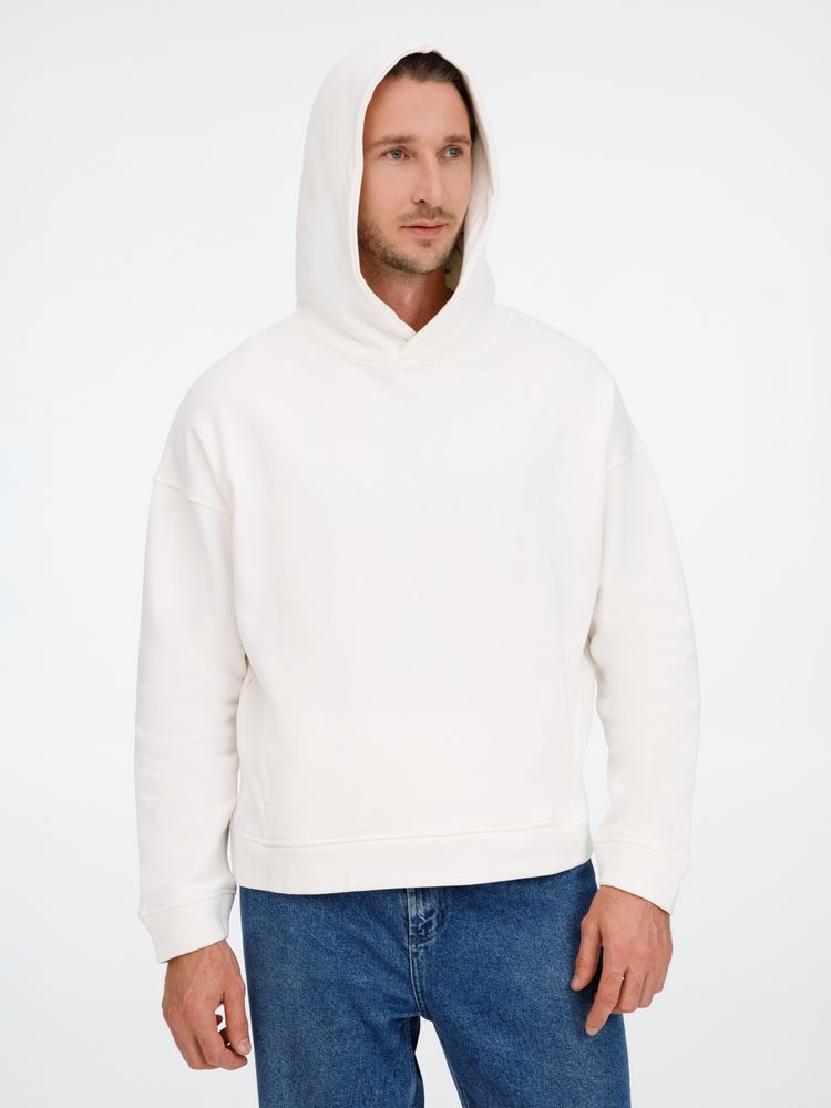 Худи оверсайз унисекс Tolla, молочное / Миниатюра модельного (1000)