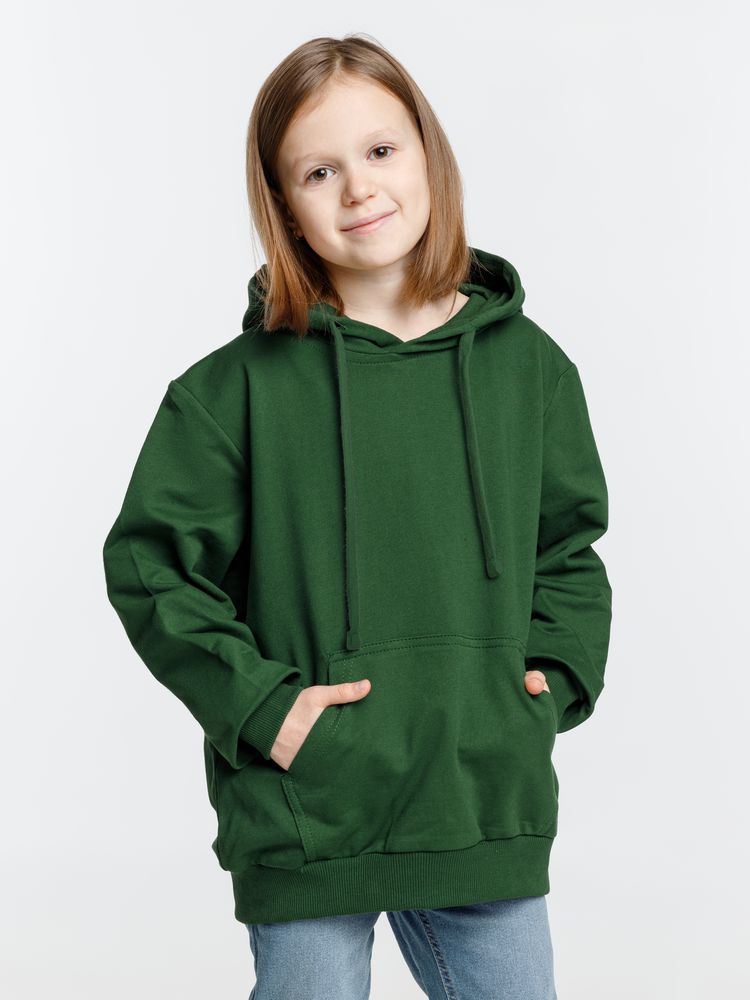 Худи детское Kirenga 2.0 Kids, темно-зеленое / Миниатюра модельного (1000)