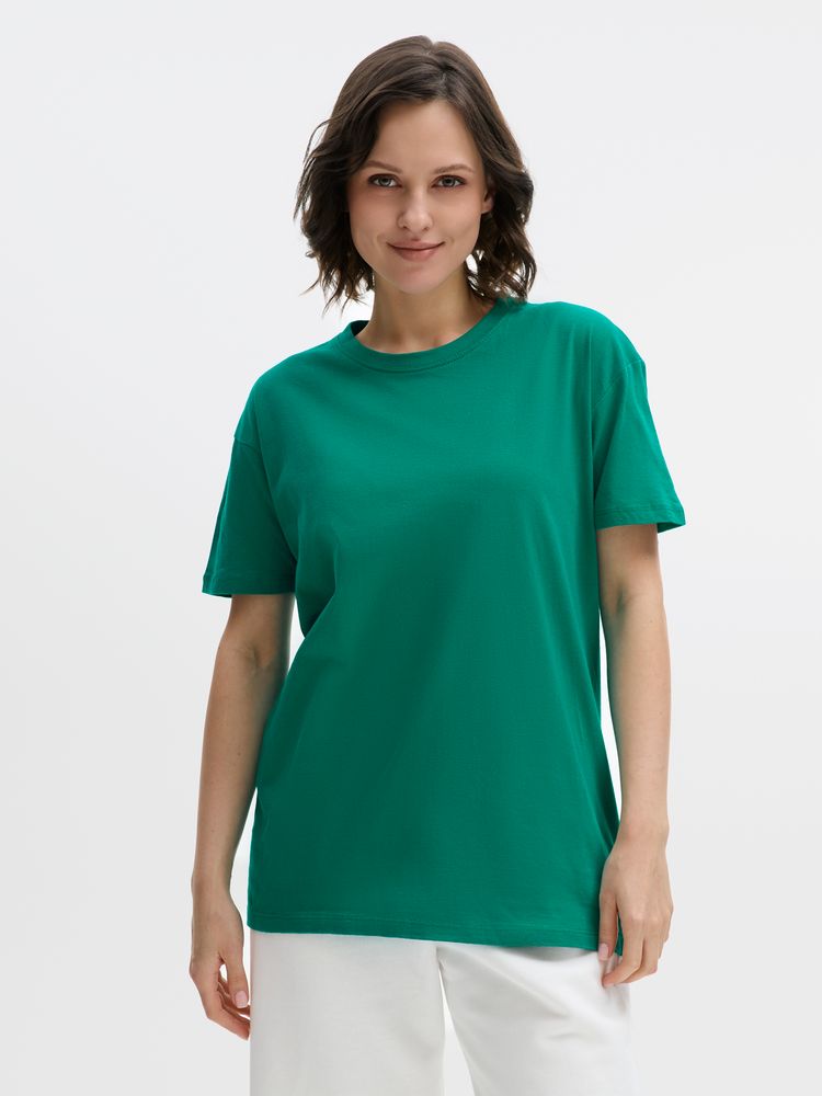 Футболка унисекс Regent 150, зеленая (изумрудная) / Миниатюра модельного (1000)