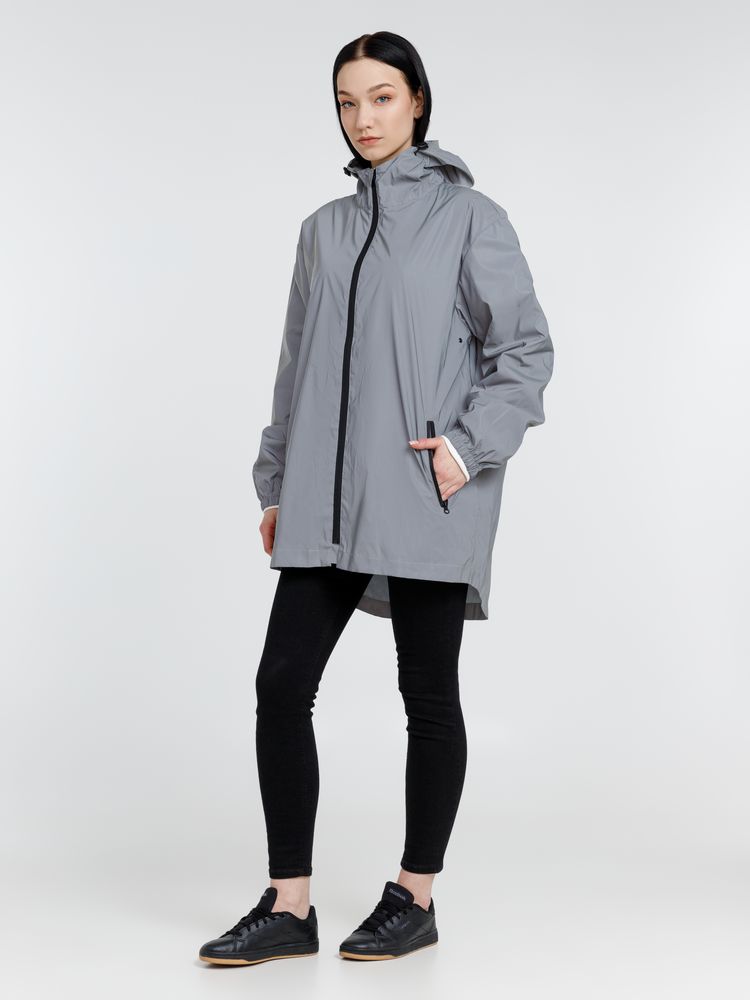 Парка Manifest из светоотражающей ткани, серая / Миниатюра модельного (1000)