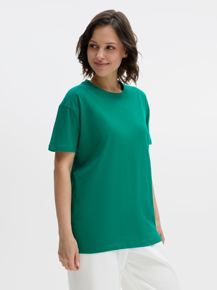 Футболка унисекс Regent 150, зеленая (изумрудная) / Миниатюра модельного (1000)