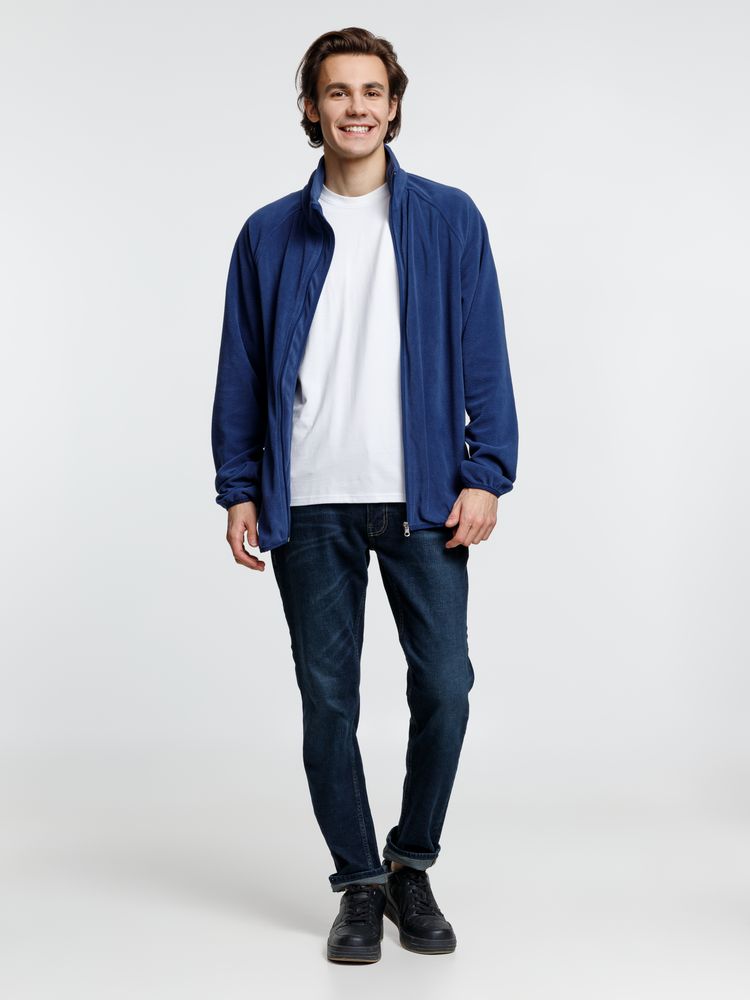 Куртка флисовая унисекс Fliska, темно-синяя / Миниатюра модельного (1000)