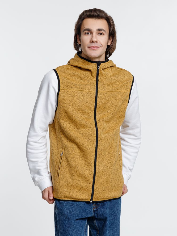 Жилет с капюшоном унисекс Gotland, горчичный / Миниатюра модельного (1000)