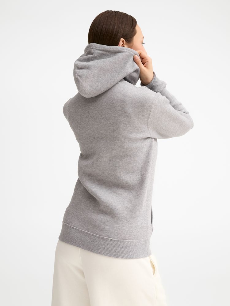 Толстовка женская на молнии с капюшоном Seven Women, серый меланж / Миниатюра модельного (1000)