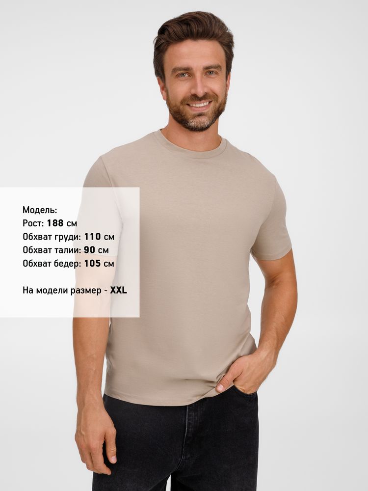 Футболка унисекс Legend, серо-бежевая / Миниатюра модельного (1000)