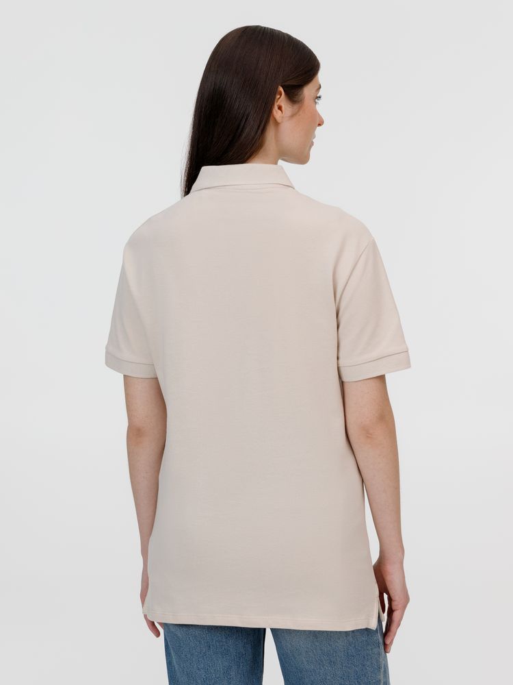 Рубашка поло унисекс Pacific, бежевая (льняная) / Миниатюра модельного (1000)