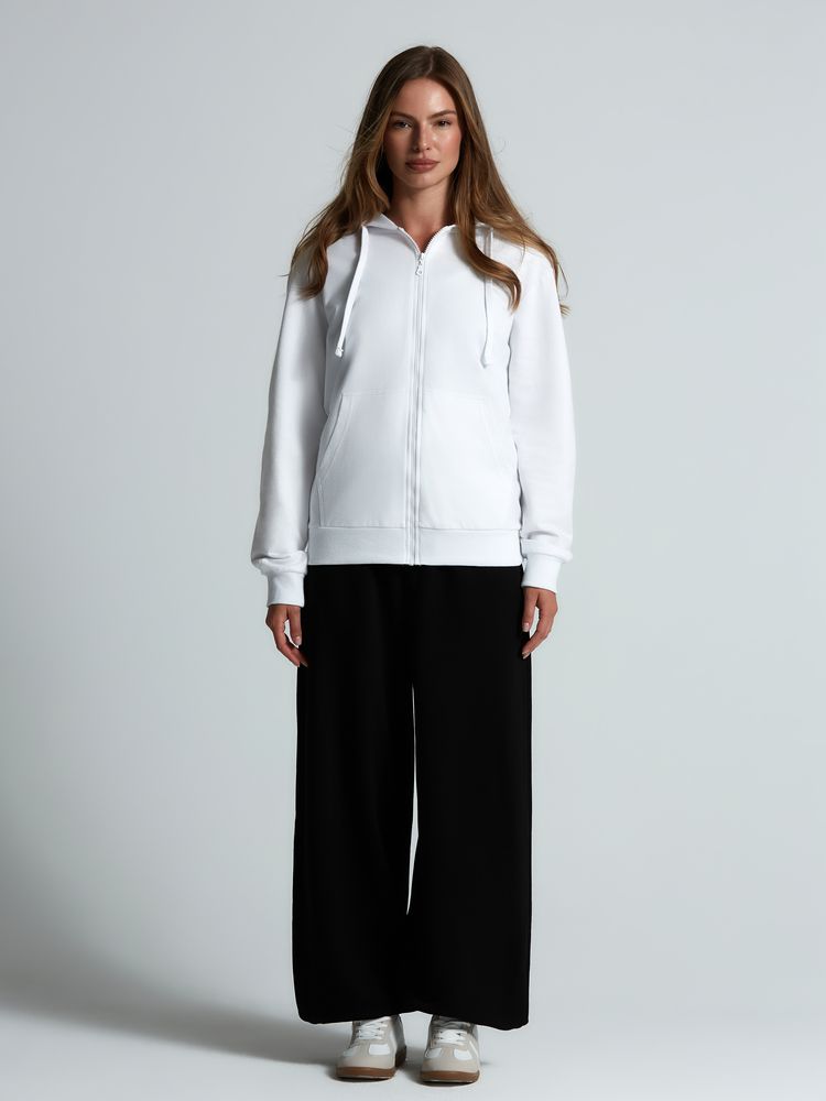 Толстовка на молнии с капюшоном Siverga 2.0, белая / Миниатюра модельного (1000)