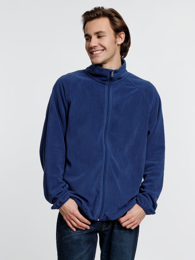 Куртка флисовая унисекс Fliska, темно-синяя / Миниатюра модельного (1000)