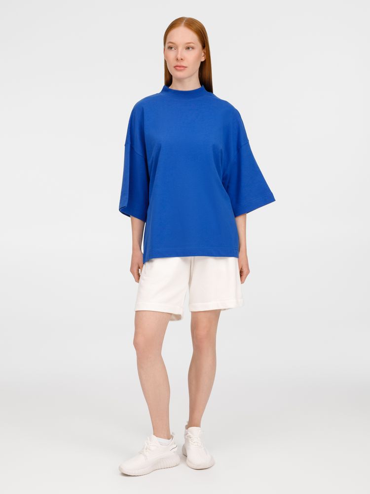 Футболка оверсайз унисекс T9, синяя / Миниатюра модельного (1000)