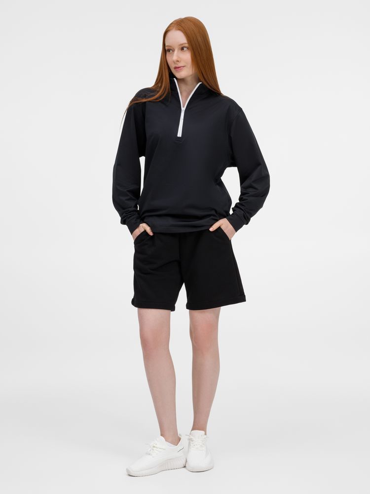 Свитшот на молнии Morfiss, черный / Миниатюра модельного (1000)