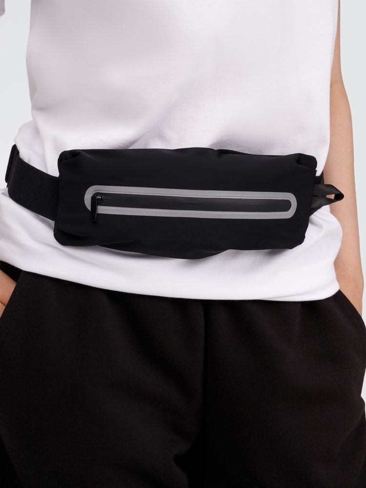 Спортивная поясная сумка Springa, черная / Миниатюра модельного (1000)