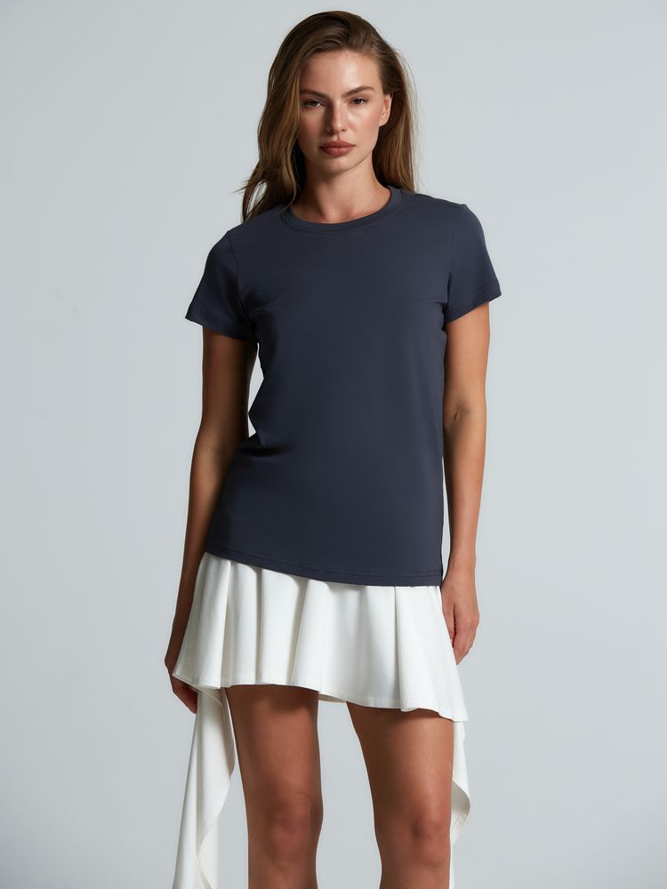 Футболка женская T-bolka Lady, темно-серая (графит) / Миниатюра модельного (1000)